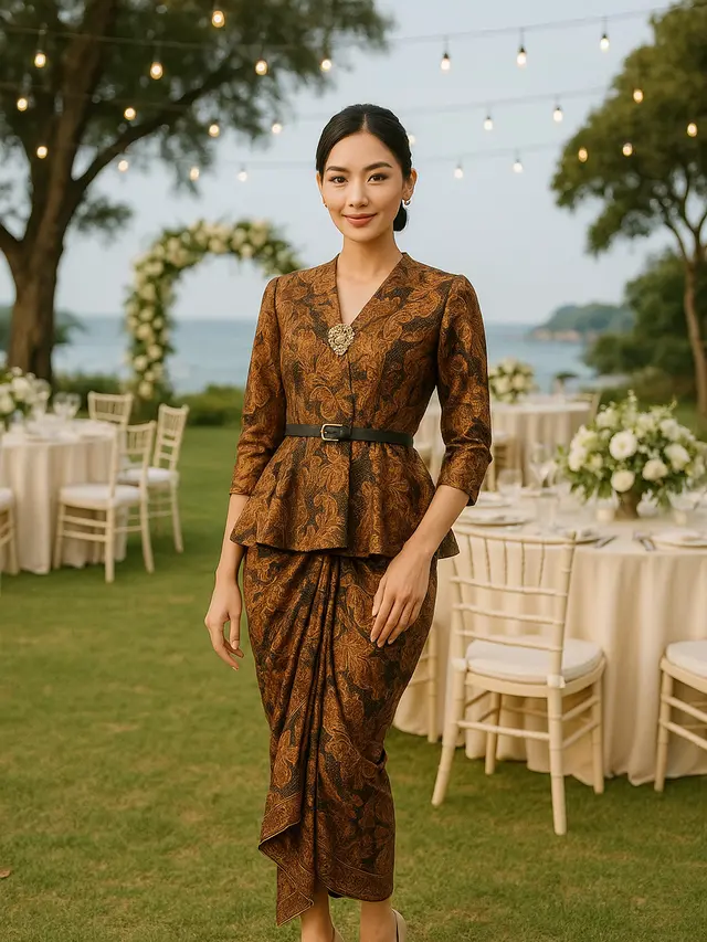 Model Batik Kekinian untuk Kondangan di Kampung Tetap Mewah