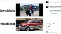 Berbagai hal bisa dijadikan Meme menarik, tidak terkecuali yang berkaitan dengan otomotif. (Instagram @excelhenryyoeltangkulung)