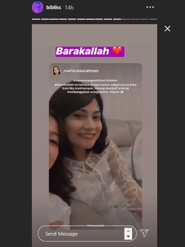 6 Potret Acara Akikah Gala Sky Anak Vanessa Angel, Bernuansa Putih