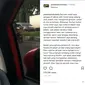 Viral Iring-iringan pengantar jenazah rusak pengendara mobil. (Instagram @polantasindonesia)