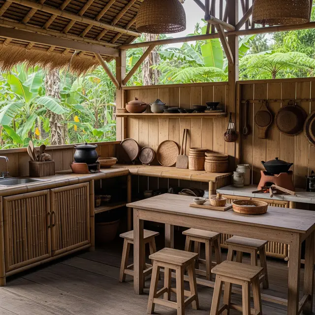 6 Inspirasi Dapur Terbuka Sederhana yang Cocok untuk Rumah Desa, Estetik Tanpa Biaya Mahal