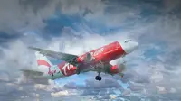 Ilustrasi Pesawat AirAsia (Liputan6.com/Andri Wiranuari)