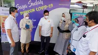 PT TMMIN lakukan vaksinasi untuk 1.200 karyawan di pabrik Cikarang, Jawa Barat.