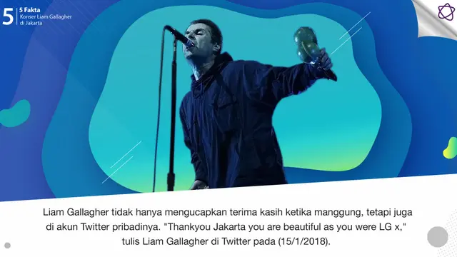 [Bintang] 5 Fakta Konser Liam Gallagher di Jakarta