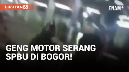 VIDEO: SPBU di Bogor 'Diserang' Sekelompok Remaja Diduga Geng Motor