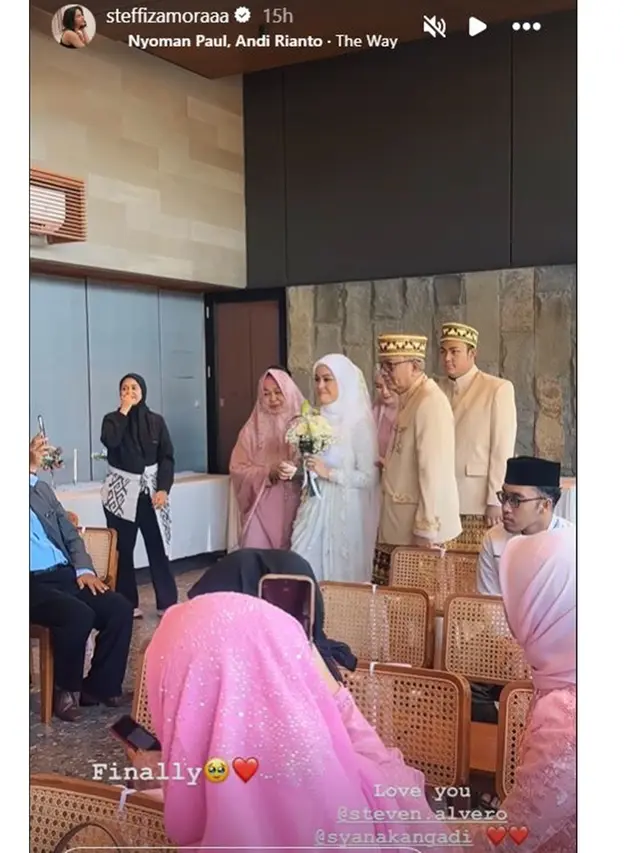6 Potret Steffi Zamora di Pernikahan Sang Kakak, Sempat Dikira Dilangkahi