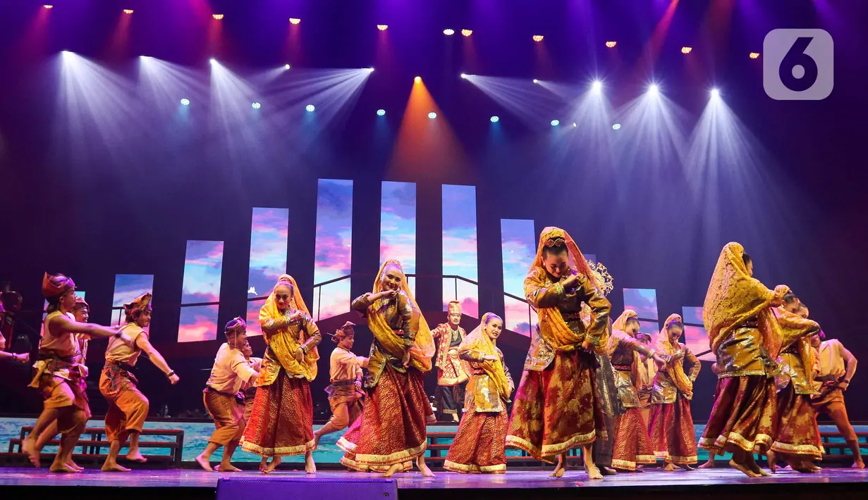 Pagelaran Sabang-Merauke The Indonesian Broadway mengangkat tema Pahlawan Nusantara. (Liputan6.com/Herman Zakharia)