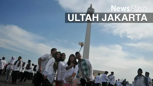 Jakarta merayakan ulang tahun hari ini. Ibu Kota kini genap berusia 489 tahun, Pemprov DKI mengratiskan warga masuk monumen nasional atau Monas.