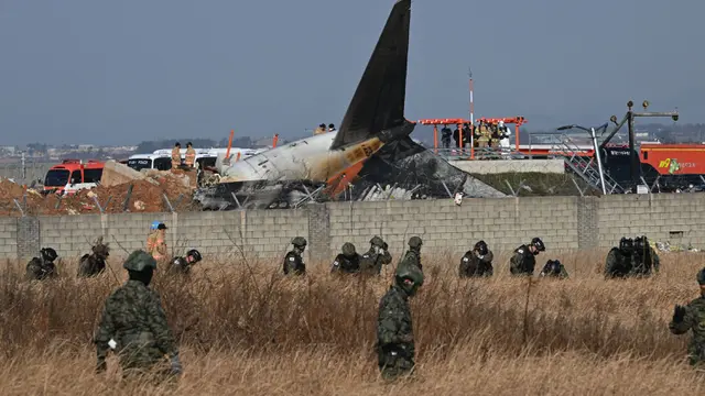 Pesawat Jeju Air Jatuh di Bandara Muan Korea Selatan, Begini Penampakannya