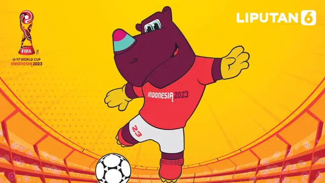 Maskot Piala Dunia U-17 2023 Badak Cula Cahaya atau Bacuya Si Badak Bercula