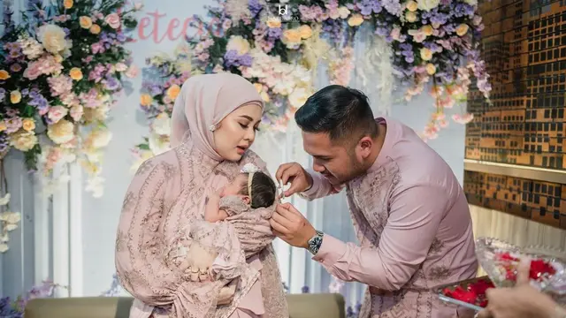 7 Momen Aqiqah Anak Kedua Kesha Ratuliu dan Adhi Permana, Penuh Bahagia
