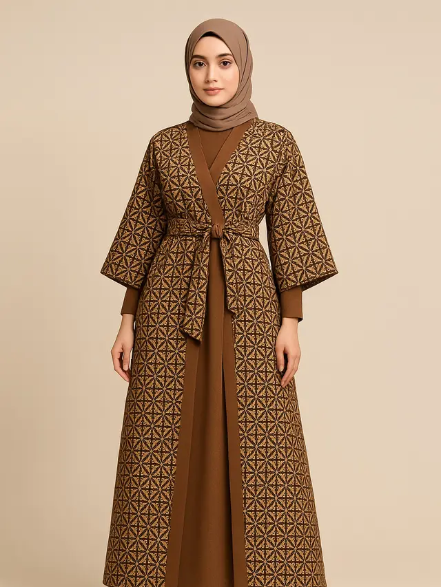 Model Gamis Batik Kawung 2025