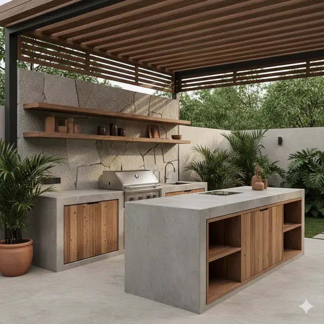 Model Kitchen Set Outdoor