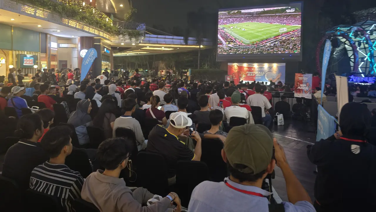 Keseruan Nobar Derby Manchester di Kemang yang diadakan IEG Sports Hub