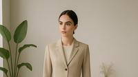 Model Blazer Crop Top Polos tapi Bikin Terlihat Berkelas (created by AI)