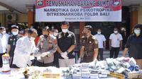 Pemusnahan Barang Bukti Narkoba di Polda Bali