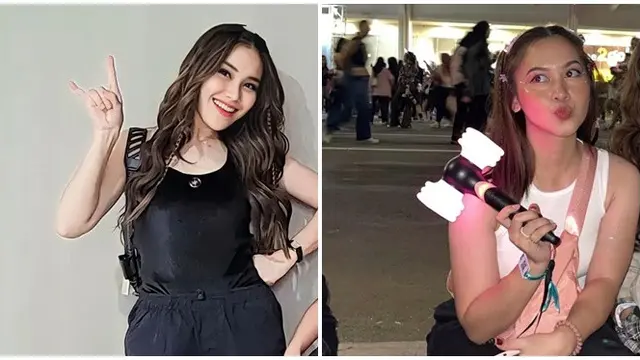 6 Potret Ayu Ting Ting Vs Dinar Salsa Nonton Blackpink, Belum Kenal Lettu Fardhana