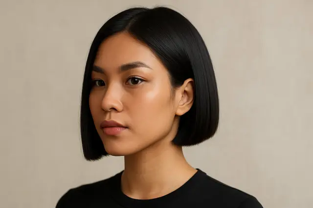 5. Bob Trap Blunt Cut Pendek, Minimalis Namun Tajam