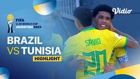 Berita video highlights 16 besar Piala Dunia U-20, Brasil kalahkan Tunisia 4-1, Kamis (1/6/23)
