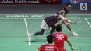 Pasangan Leo/Daniel berhasil mengalahkan Fajar Alfian/Muhammad Rian Ardianto dua set langsung 21-14, 21-17. (Liputan6.com/Herman Zakharia)