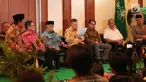 Suasana pernyataan sikap solidaritas lintas agama untuk Myanmar (SALAM) di Gedung PBNU, Jakarta, Jumat (22/9). Sejumlah tokoh lintas agama berkumpul membahas tragedi kemanusiaan yang terjadi di Rakhine State, Rohingya, Myanmar.(Liputan6.com/Faizal Fanani)