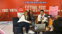 Sesi konferensi pers Shopee Fittual Fest. (Istimewa)