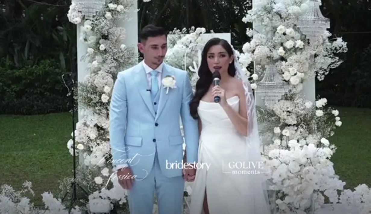 Jessica Iskandar dan Vincent Verhaag (Foto: dok. Instagram Bridestory)