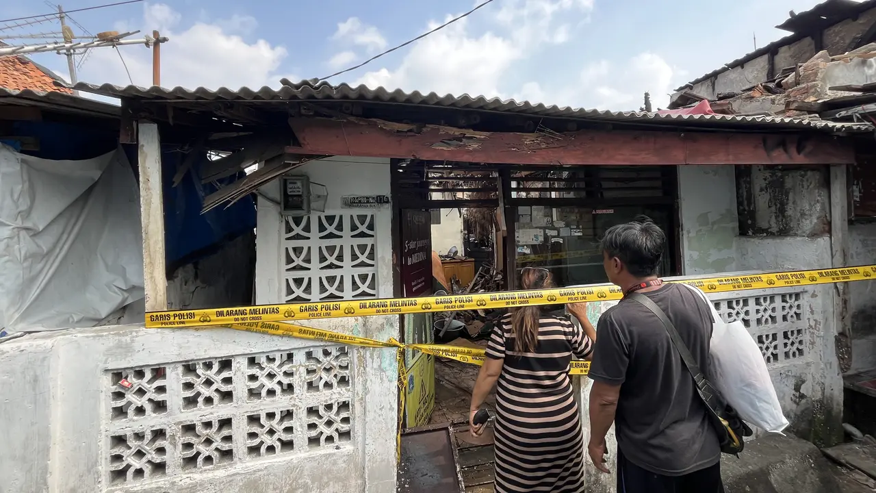 Lokasi kebakaran yang tewaskan empat anak di Jalan Kutilang nomor 28-2, RT 06/RW 02, Bukit Duri, Tebet, Jakarta Selatan.
