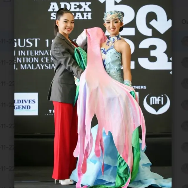 Sosok Daqueenna Kandice Little Mermaid Indonesia yang Berprestasi di Bidang Vokal dan Dance.  foto: istimewa