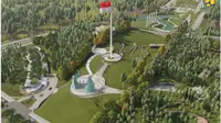 Pembangunan Memorial Park di Ibu Kota Nusantara (IKN) ditargetkan selesai pada 16 Agustus 2024, atau satu hari sebelum perayaan upacara HUT Republik Indonesia ke-79 yang diselenggarakan secara hybrid di IKN dan Jakarta. (Dok. Kementerian PUPR)