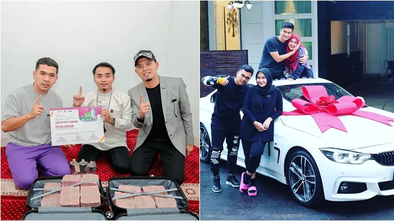 Dikenal Dermawan, Ini 6 Potret Aksi Putra Siregar saat Bagi-Bagi Hadiah