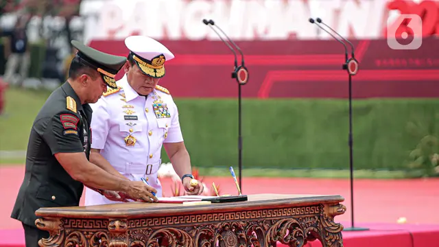 Jenderal Andika Perkasa Resmi Serahkan Jabatan Panglima TNI ke Laksamana Yudo Margono