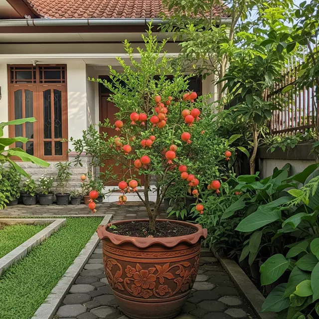 12 Pohon Buah Mini Tinggi 1 Meter di Pot, Wujudkan Kebun Impian
