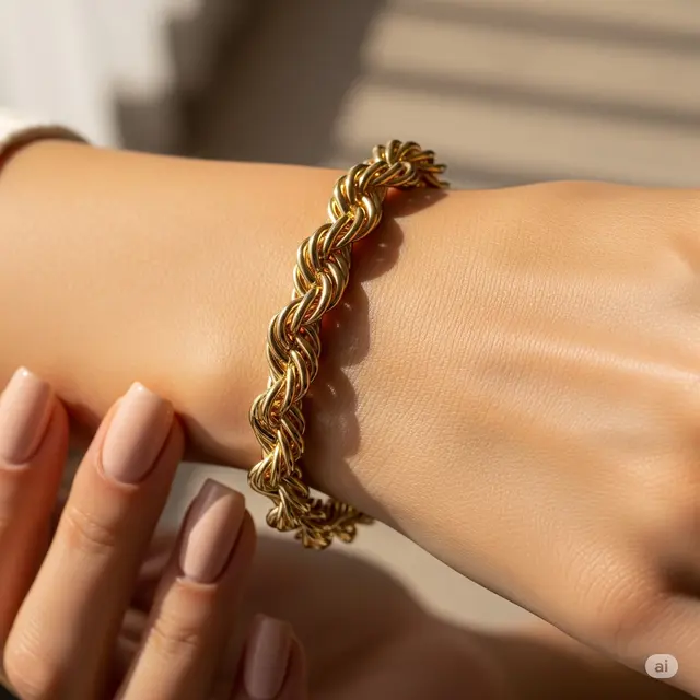 Rantai Hollow Twist