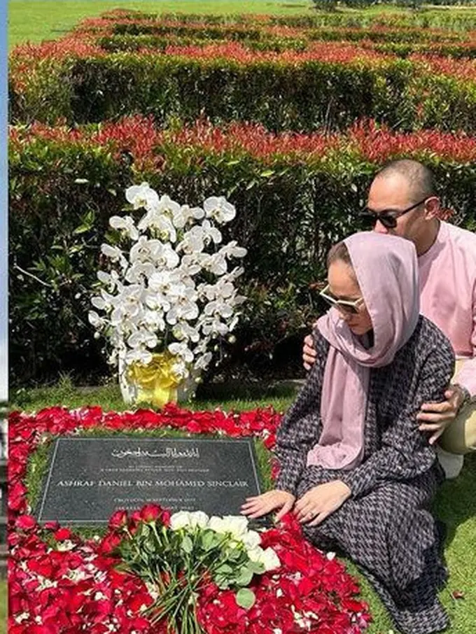 Bunga Citra Lestari ke Makam Ashraf Sinclair