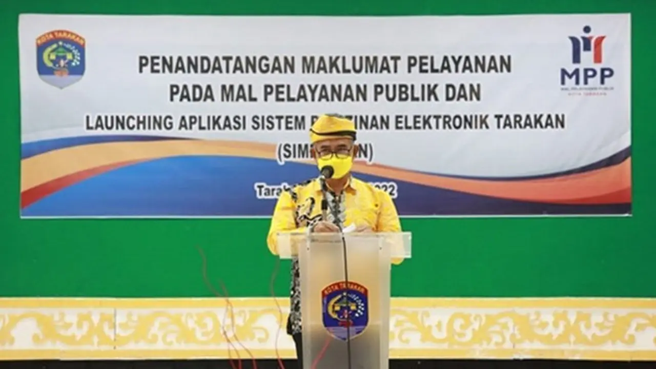 Tingkatkan Layanan Publik, Wali Kota Tarakan Resmikan Aplikasi SIMPELKAN