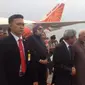 Wakil Presiden India Mohammad Hamid Ansari tiba di Jakarta, Minggu (1/11/2015). (Embassy of India))