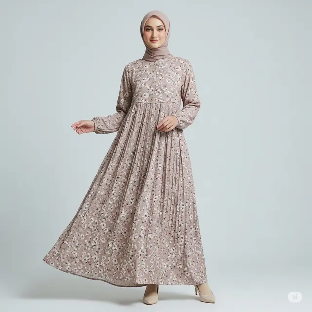 9 Model Baju Gamis Motif Bunga Terbaru yang Wajib Kamu Coba di Tahun 2025