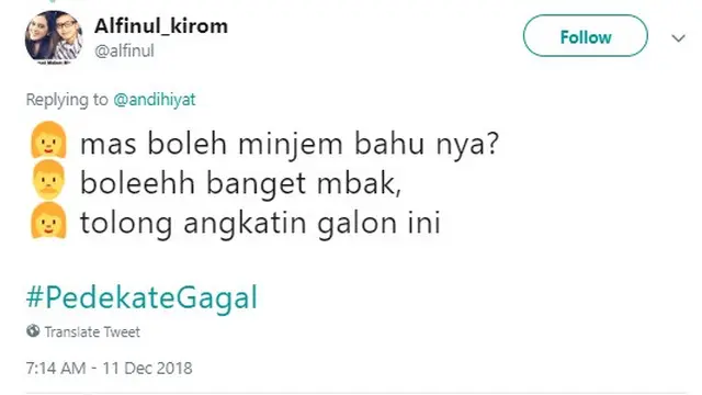 PDKT gagal ala warganet (foto: Twitter)