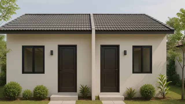 Model Rumah Kontrakan Sederhana 2 Pintu Minimalis/Ilustrasi AI