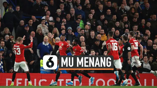 Manchester United melaju ke babak perempat final Carabao Cup setelah mengalahkan Chelsea 2-1. Dua gol MU dicetak Marcus Rashford.