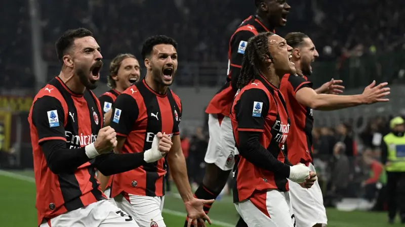 Hasil Liga Italia: AC Milan Menggila Bungkam Inter Milan 3-1, Diego Moreira Cemerlang