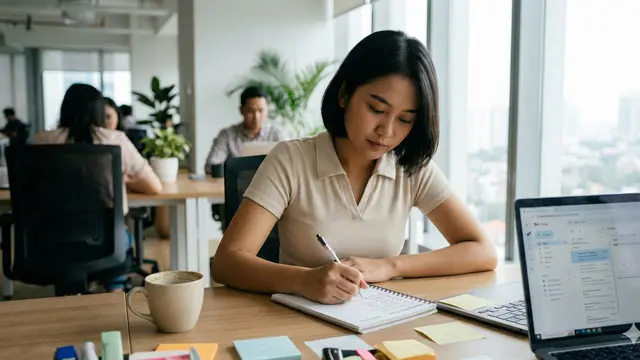 Checklist Produktivitas Minggu Pertama Masuk Kerja Setelah Libur Lebaran (Foto: Gemini AI)