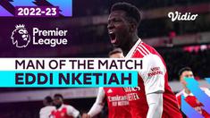 Berita video aksi-aksi Eddie Nketiah saat Arsenal kalahkan MU 3-2, Minggu (23/1/23)
