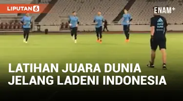 Jelang Hadapi Indonesia, Timnas Argentina Latihan di GBK