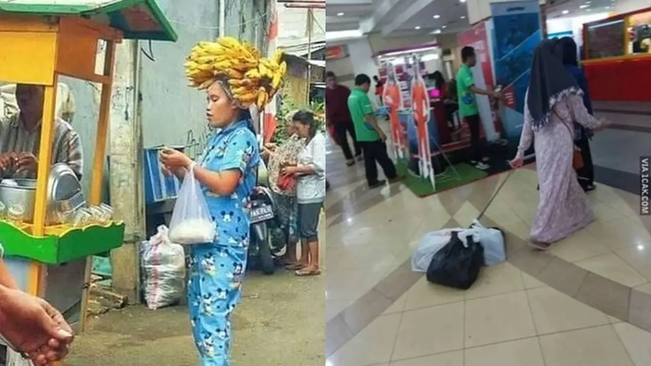 10 Kelakuan Nyeleneh Ibu-Ibu di Tempat Umum Ini Cuek Banget, Kocak
