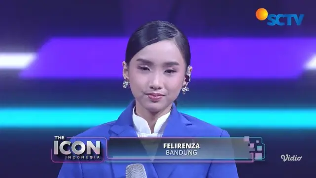 Felirenza (Bandung) Harus Menghentikan Perjuangannya di Panggung 'The Icon Indonesia'. Dok. SCTV