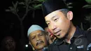Komedian Denny "Cagur" Wahyudi mengakui Olga Syahputra merupakan inspirasi baginya. Foto diambil pada Jumat (27/3/2015). (Liputan6.com/Faisal R Syam)