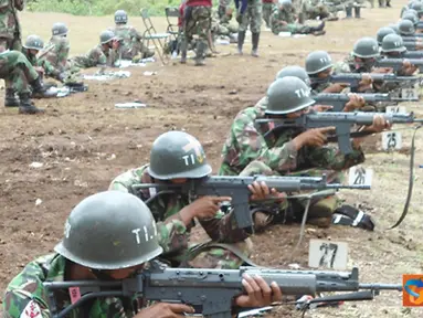Citizen6, Malang Selatan: Latihan menembak kualifikasi bertujuan untuk  membekali siswa Dikmata XXXI Marinir TA. 2011 dengan pengetahuan tentang menembak senapan panjang. (Pengirim: Penkobangdikal)