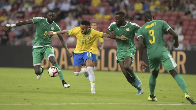 Brasil Bermain Imbang 1-1 Atas Senegal di Singapura